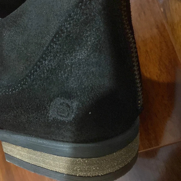 Born Womens Arula Black Leather Comfort Back Zip Ankle Booties Size 7/38M NWOB - Picture 7 of 10
